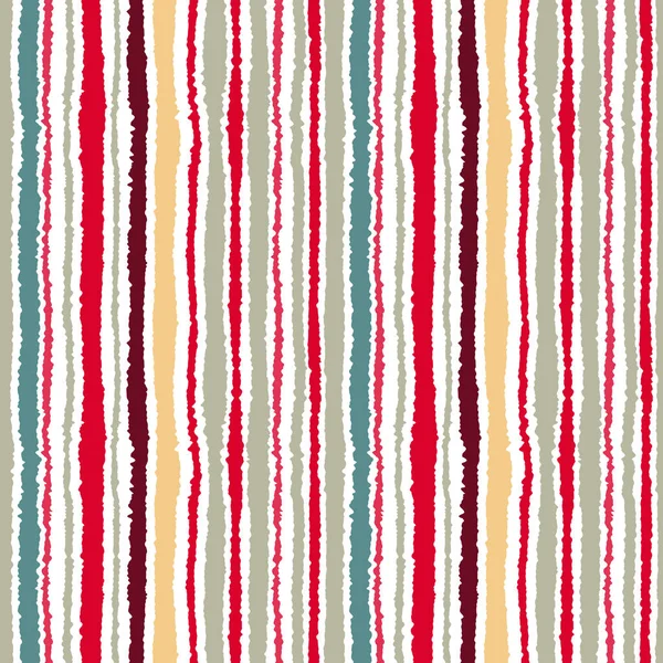 Varrat nélküli szalag minta. Függőleges vonalak a szakadt papír hatása. Foszlány edge háttér. Fény, kontraszt, szürke, piros, Boros szín a fehér. Téli téma. Vektoros illusztráció — Stock Vector