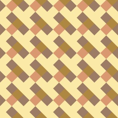Seamless geometrik kontrol modeli. Çapraz kare dokuma satır arkaplanı. Rhombus, patchwork doku. Kırmızı, Lila, beyaz renkli. Vektör