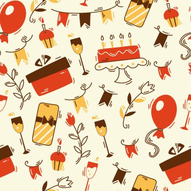 Parti elemanları ile sorunsuz arka plan