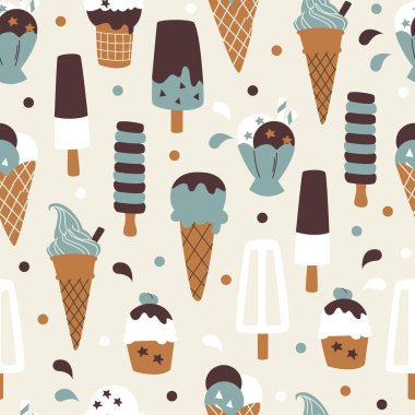 Dondurmalı vektörsüz desen