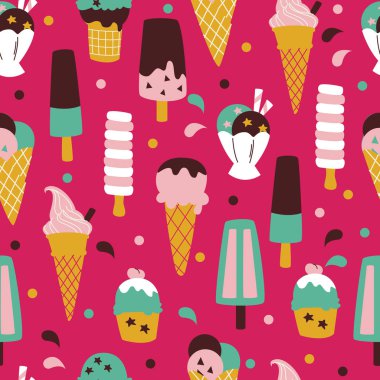 Dondurmalı vektörsüz desen. 