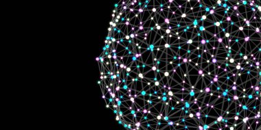 Işıklar dijital arka plan bilgisayar ile oluşturulan