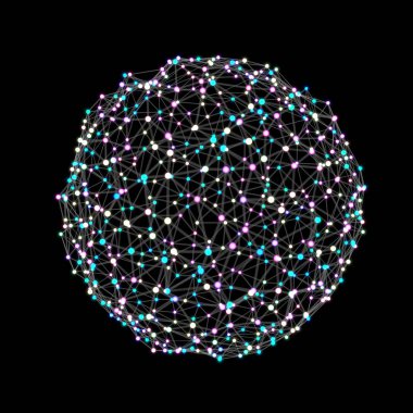 Işıklar dijital arka plan bilgisayar ile oluşturulan