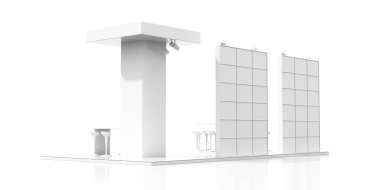 Kopya alanı ile sergi bilgi noktası