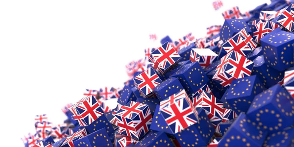 Relações políticas e económicas entre a Europa e o Reino Unido — Fotografia de Stock