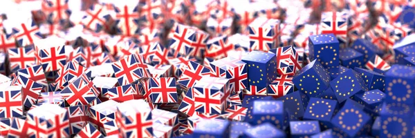 Relações políticas e económicas entre a Europa e o Reino Unido 3 — Fotografia de Stock