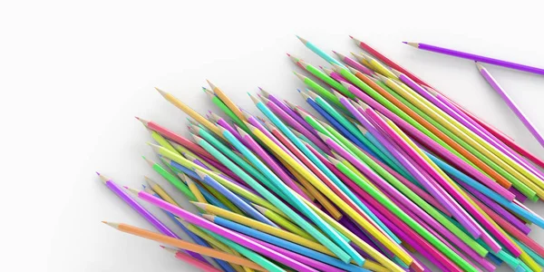 Infinite pencils background, education and creativity theme — Stock Photo, Image