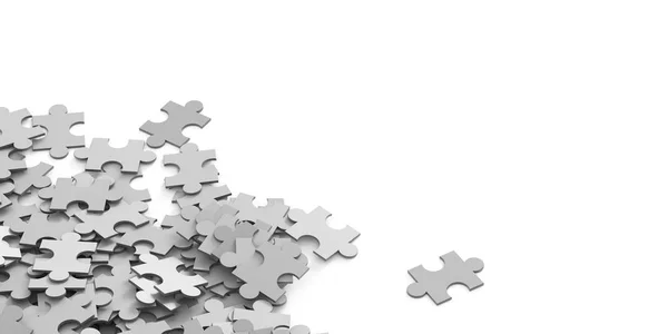 Puzzle-Hintergrund, Teamwork und Strategiekonzepte — Stockfoto