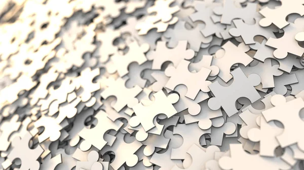 Jigsaw achtergrond, teamwork en strategie concepten — Stockfoto