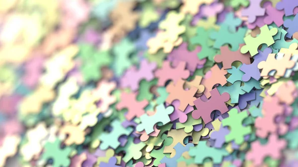 Conceptos de fondo, trabajo en equipo y estrategia de Jigsaw — Foto de Stock