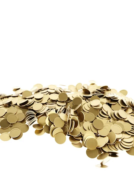 Moedas de ouro infinitas, conceitos de negócios e poupança, originais 3 — Fotografia de Stock