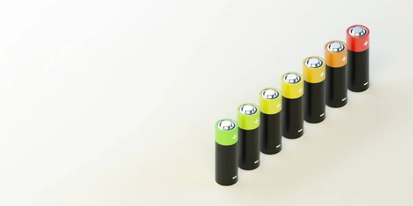 Alkaline Batterij Milieu Energie Natuur Concepten Originele Weergave Illustratie — Stockfoto