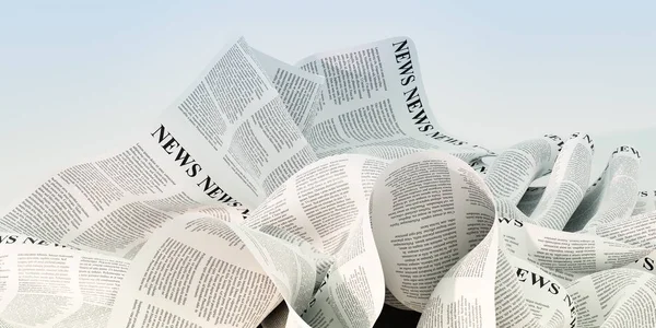 Abstract Newspaper Background Original Rendering — Stock Photo, Image