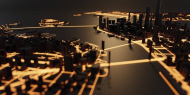 Techno Mega şehir; kentsel ve fütüristik teknoloji kavramları, ORIG