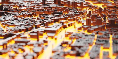 Techno Mega şehir; kentsel ve fütüristik teknoloji kavramları, ORIG