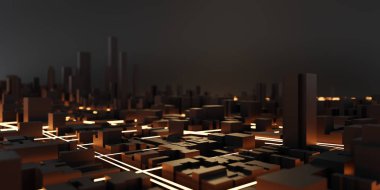 Techno Mega şehir; kentsel ve fütüristik teknoloji kavramları, ORIG