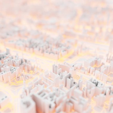 Techno Mega şehir; kentsel ve fütüristik teknoloji kavramları, ORIG