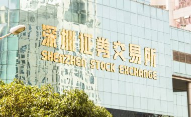 SHENZHEN, CHINA - CIRCA MARCH 2016: Stock exchange building from