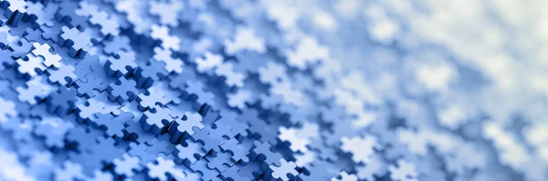 Jigsaw three dimensional background — Stock Photo, Image