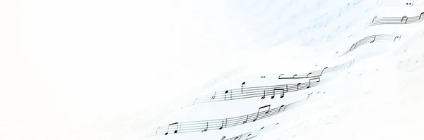 要約音楽ノート背景 アートコンセプト 元の3Dレンダリング Rfイラスト — ストック写真