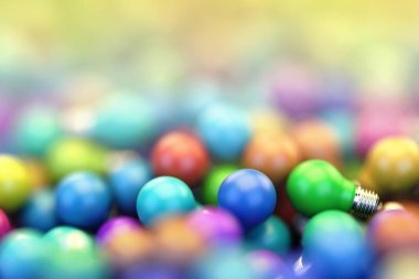 Sonsuz ampul arkaplanı, 3d görüntüleme