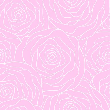 Taslak biçimli gülleri olan kusursuz bir desen. Güzel çiçek arkaplanı. Çiçek, retro, karalama, tasarım elementi. Tekstil, kitap kapağı, ambalaj, düğün davetiyesi için kullanılabilir..