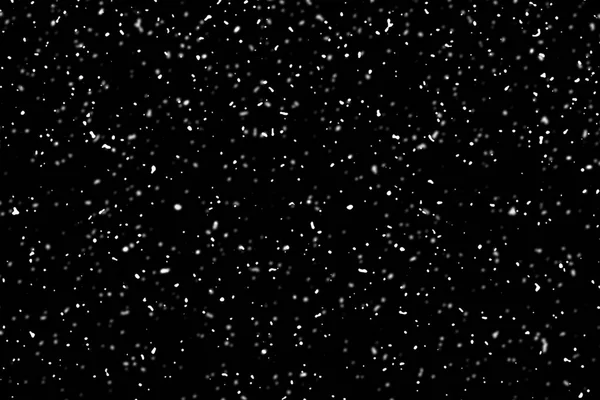Sníh nad černým pozadím, použít jako texturu, vzorek o — Stock fotografie