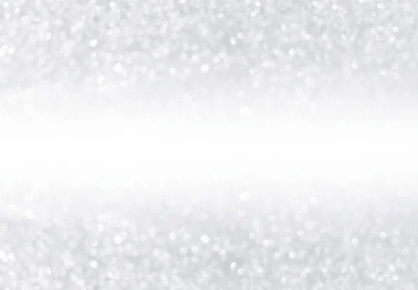 silver glitter bokeh from fresh snow abstract texture background