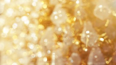 Beyaz altın kristal soyut parlak bokeh arka plan