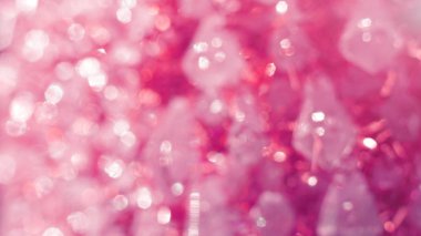 beyaz pembe kristal soyut parlak bokeh arka plan