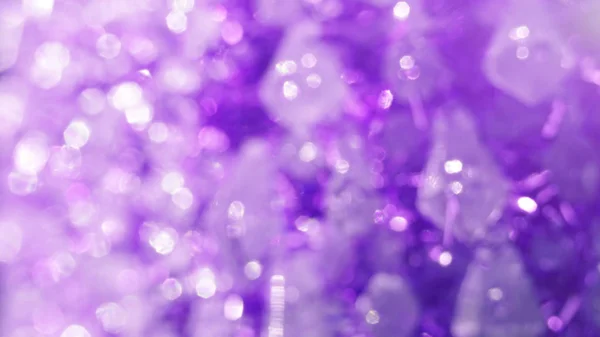 Wit paarse kristal abstracte glanzende bokeh achtergrond — Stockfoto