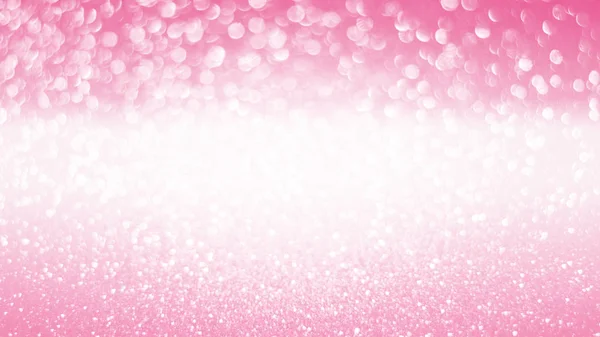 Wit roze verloop glitter bokeh vakantie achtergrond wazig — Stockfoto
