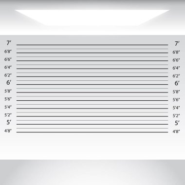 Polis sanatçısını arka plan beyaz gri Stüdyo Oda