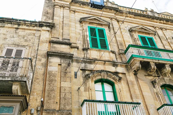 Балкони на Мальті — стокове фото