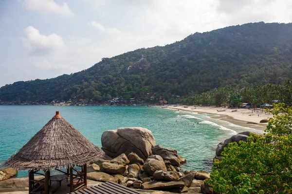 Holzhütte am Strand — Stockfoto