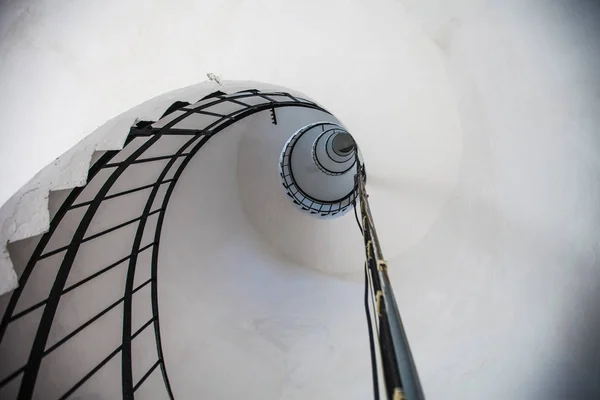 White spiral staircase — Stock Photo, Image