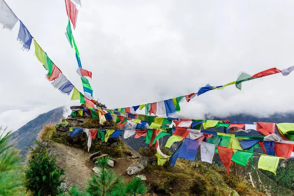 Bandiere nepalesi colorate — Foto Stock