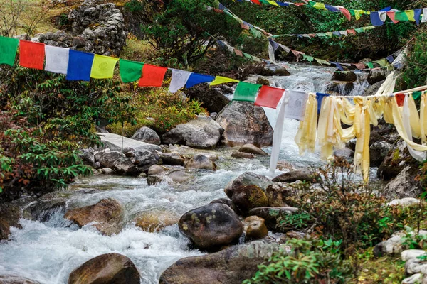 Banderas de nepalí coloridas —  Fotos de Stock