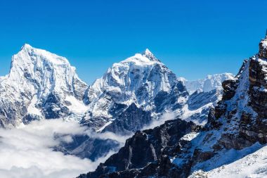 Himalayaların karlı dağlar