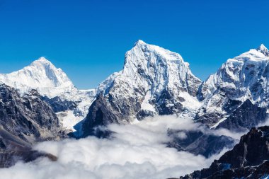 Snowy mountains of the Himalayas clipart