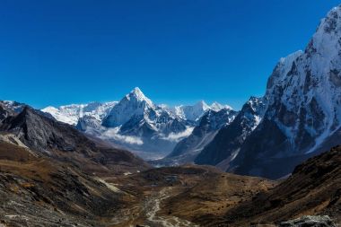 Himalayaların karlı dağlar