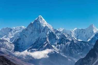 Snowy mountains of the Himalayas clipart