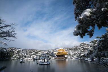 Kinkakuji Tapınağı ve kar manzara, Kyoto, Turizm Japonya
