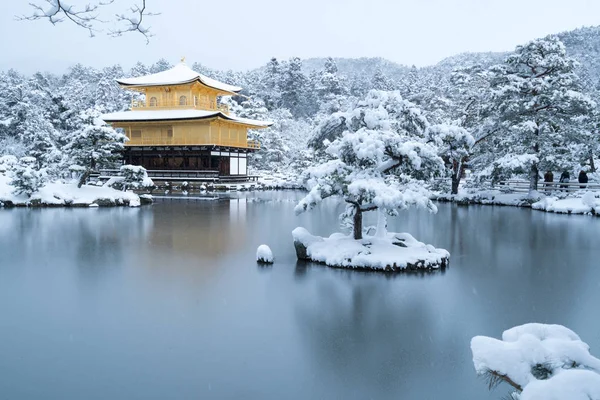 Kinkakuji Tapınağı ve kar manzara, Kyoto, Turizm Japonya