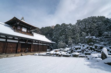 Tofukuji Tapınağı kar sahne, Kyoto, Turizm Japonya