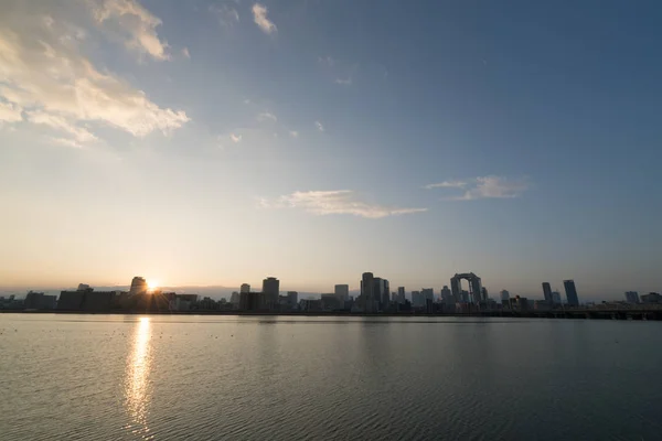 Yodo River Umeda Morning View Οσάκα Ιαπωνία — Φωτογραφία Αρχείου