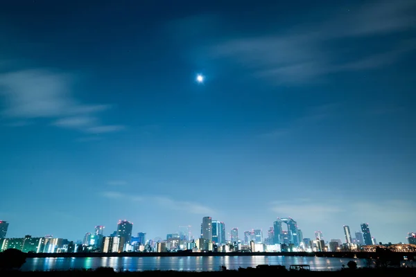 Осака Умеда Ночной Вид Мбаппе — стоковое фото