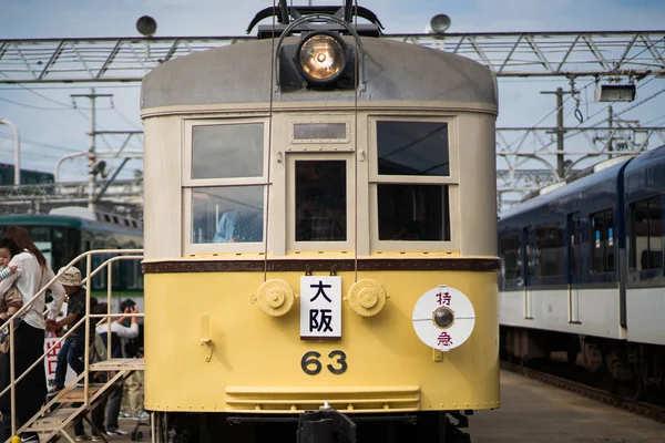 Old Train Model Biwako Keihan Railway Japan — Stock Photo, Image