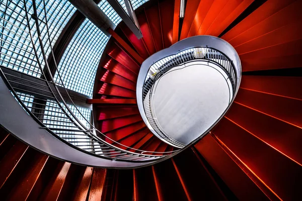 Escaliers Rouges Spirale Hamamatsu Shizuoka Japon — Photo