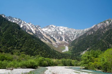Hotaka Dağı. Kamikochi, Nagano, Japonya 'da